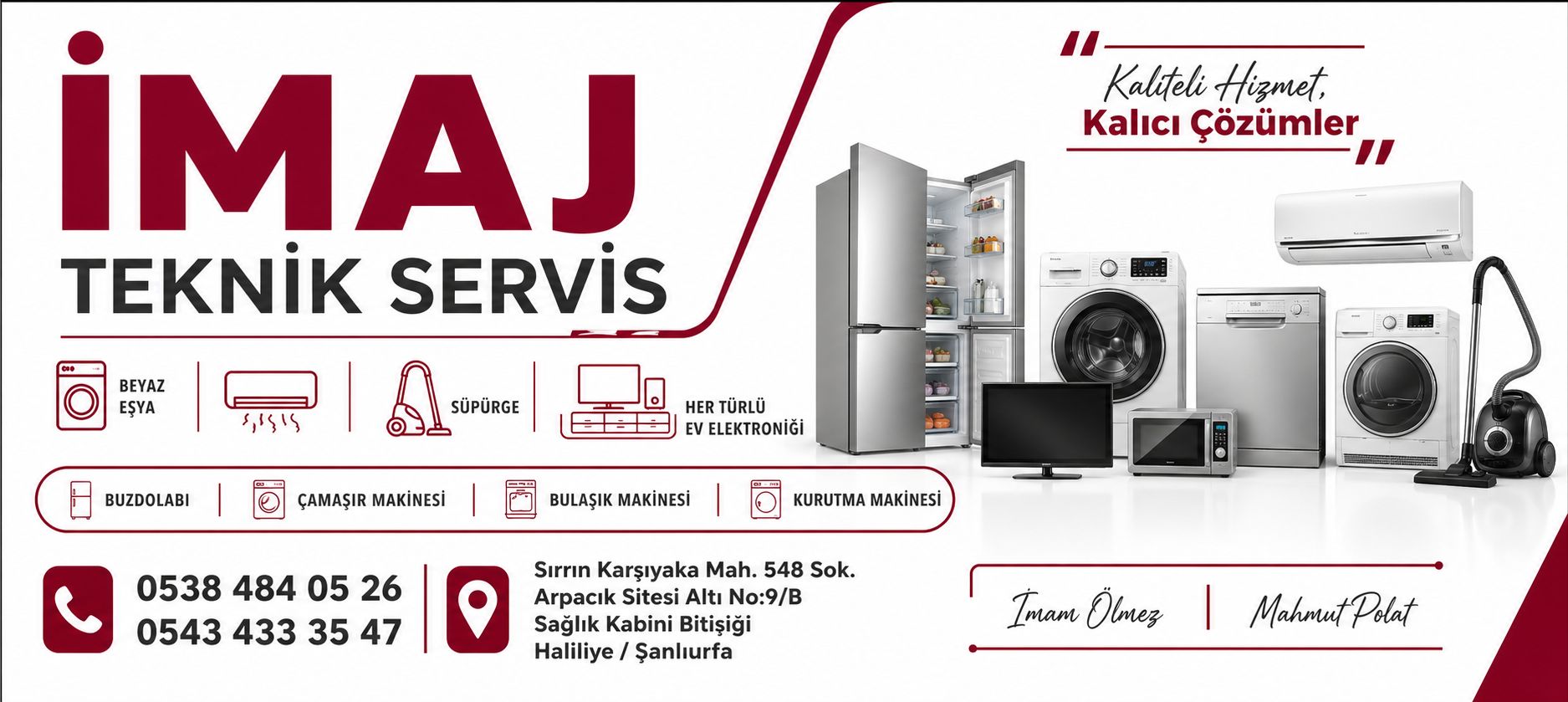 Şanlıurfa Beyaz Eşya Servisi